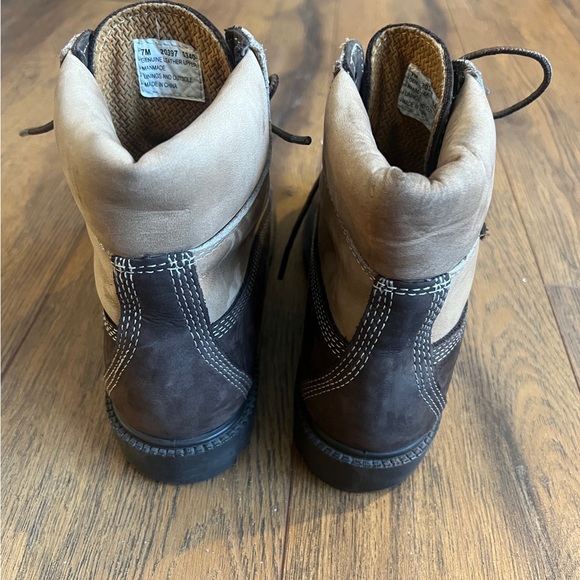 Timberland Two Tone Brown Waterproof Boots Size 7M - Picture 16 of 16
